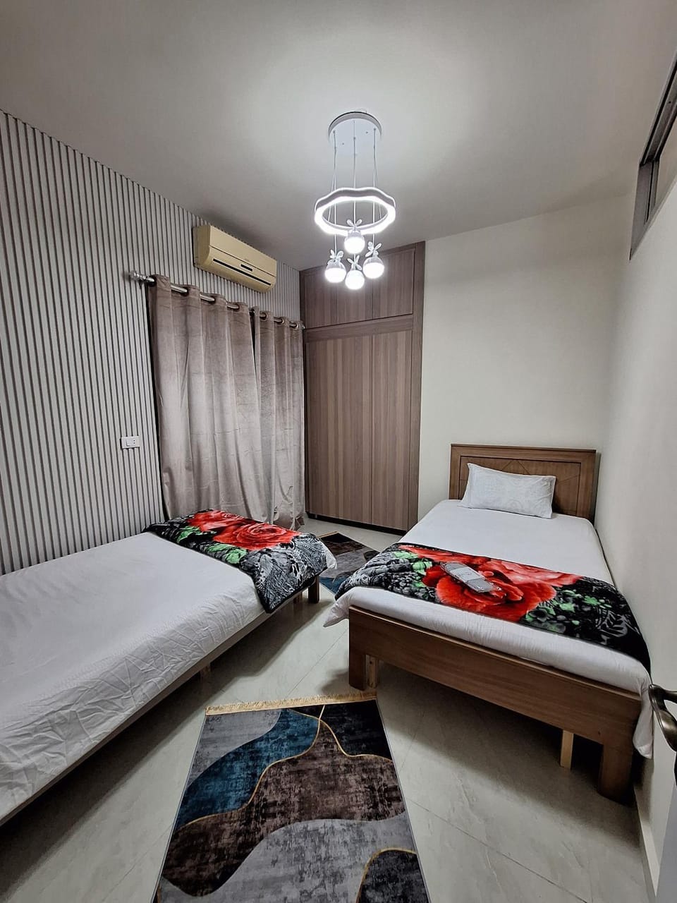 Bed, Balcony/Terrace, Bedroom, City view, Sunrise, heating, air conditioner