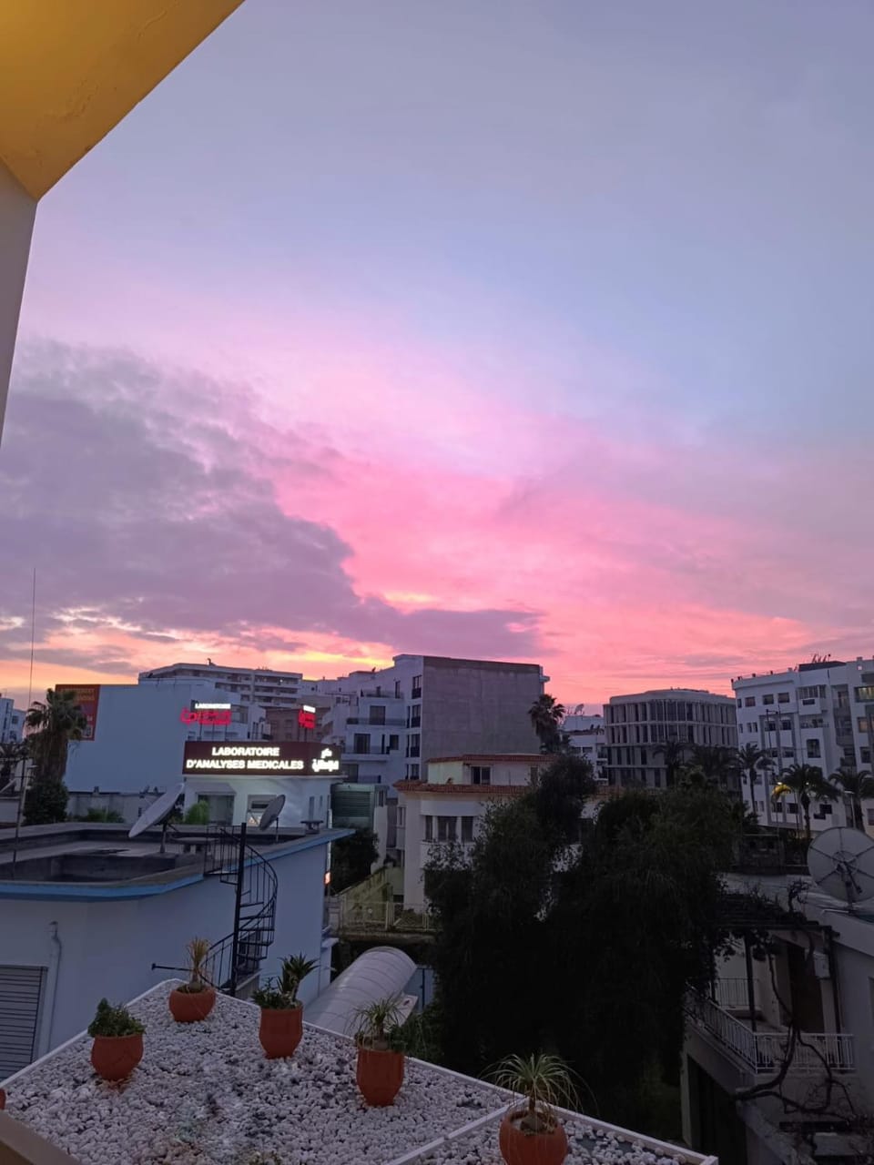 Day, Natural landscape, Balcony/Terrace, Sunset