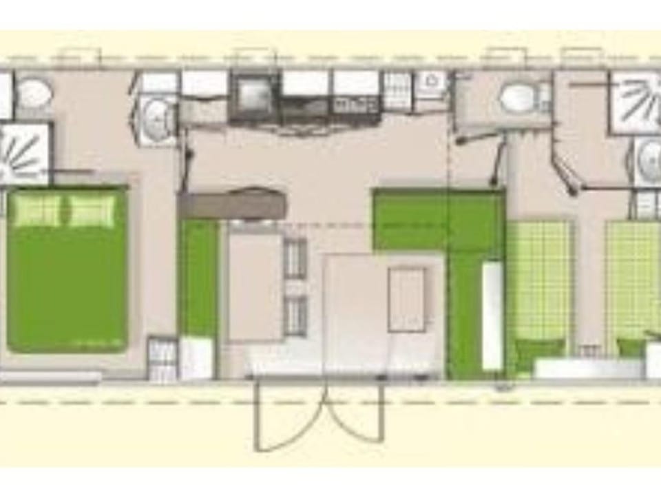 Mobil-home spacieux avec terrasse pour 6 personnes - API-1-52-985 Campground/ 
RV Resort in Nouvelle-Aquitaine