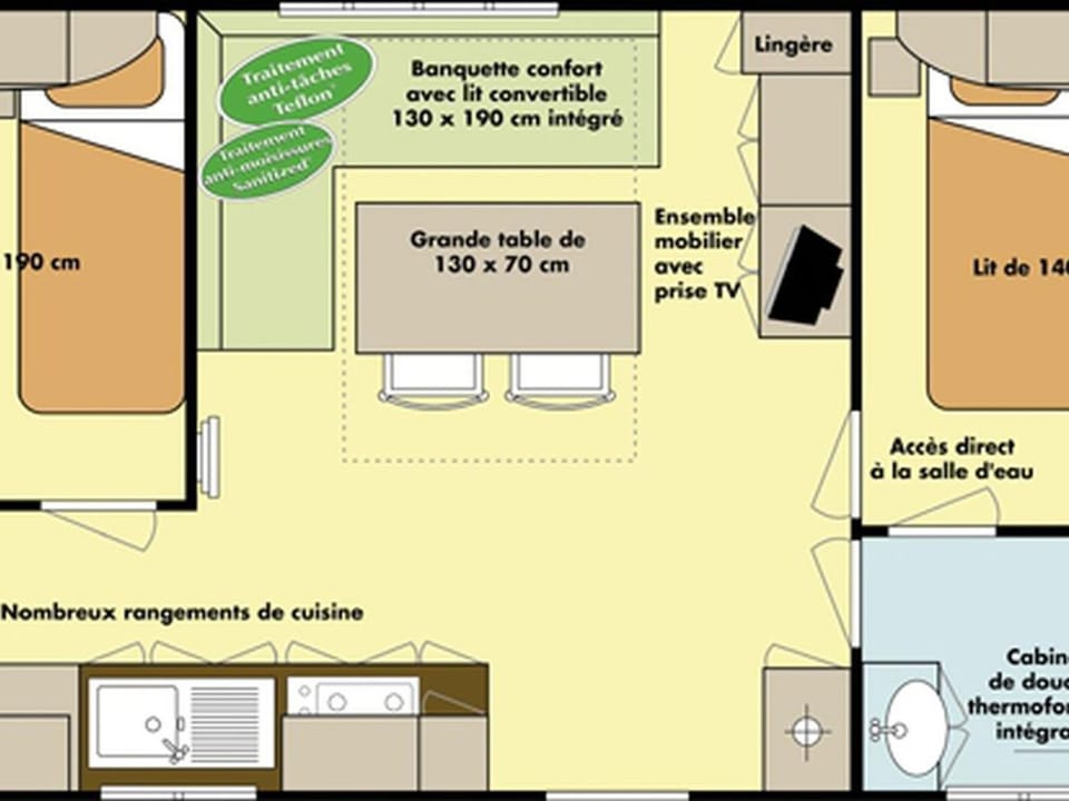Mobil Home avec Terrasse à Bayas pour 6 Personnes - API-1-52-941 Campground/ 
RV Resort in Nouvelle-Aquitaine