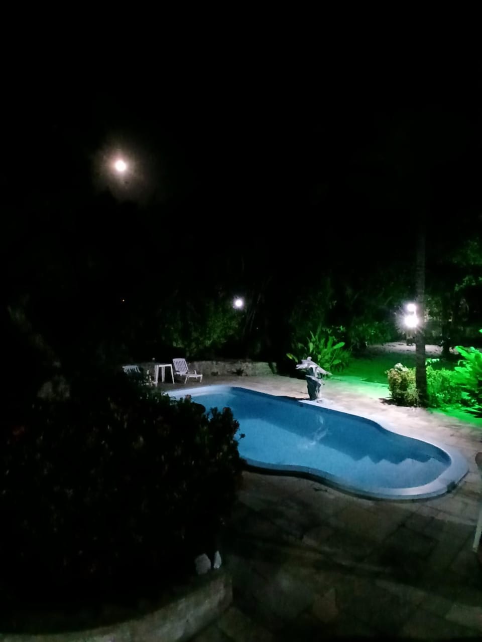 Night, Swimming pool