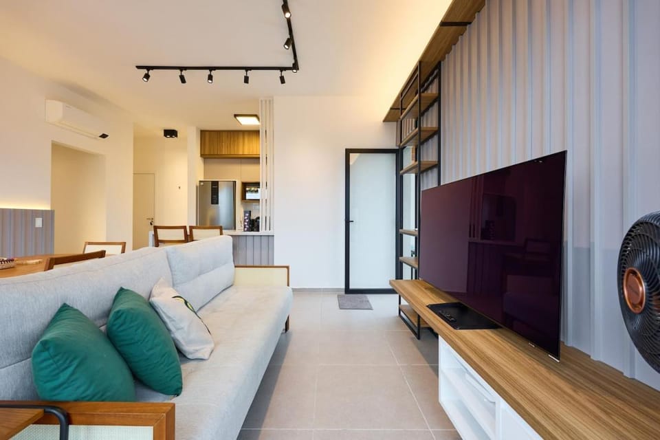 52 ITAJOBI - Vivian · Cobertura com 2 vagas | Roupas de cama | wi-fi| AC Apartment in Ubatuba