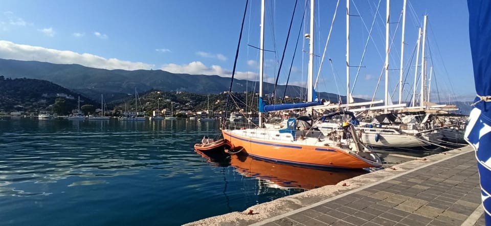 kaisi Docked boat in Icaria
