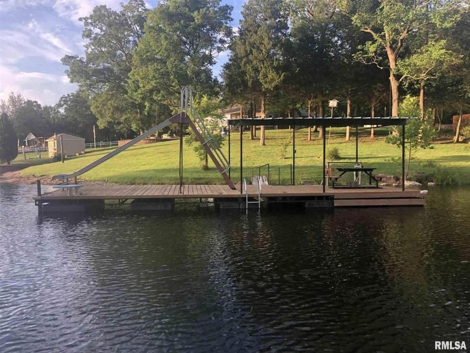 Diving Board, Slide & Swim Dock House in Lake of Egypt