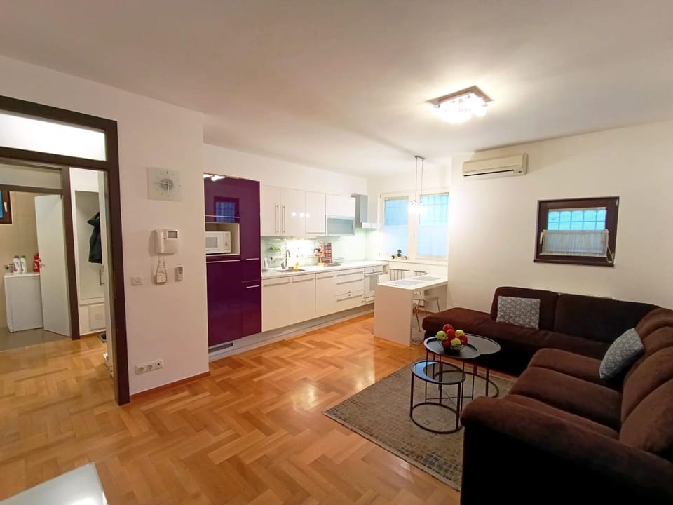 TV and multimedia, Kitchen or kitchenette, Living room, Seating area, Dining area, minibar, oven, stove, air conditioner