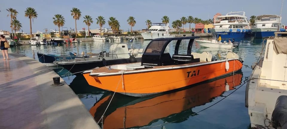 TaiTours Docked boat in Hurghada