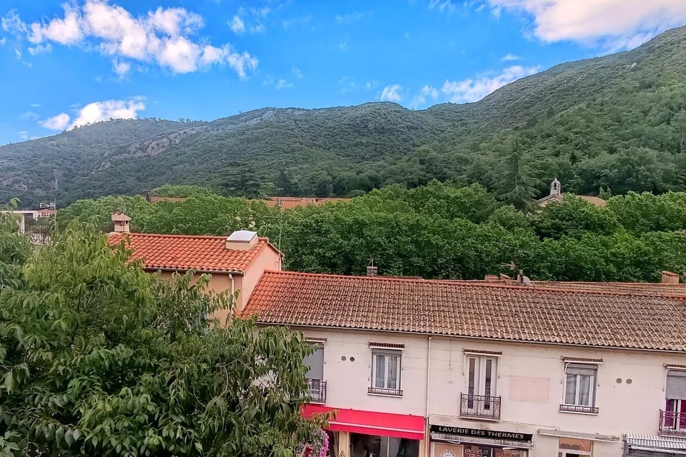 Apt 14 au 3ème étage, un superbe T2 bis d'environ 60m2, climatisé et entièrement équipé avec une terrasse privée, dans un immeuble authentique du 18 ème siècle Apartment in Alt Empordà