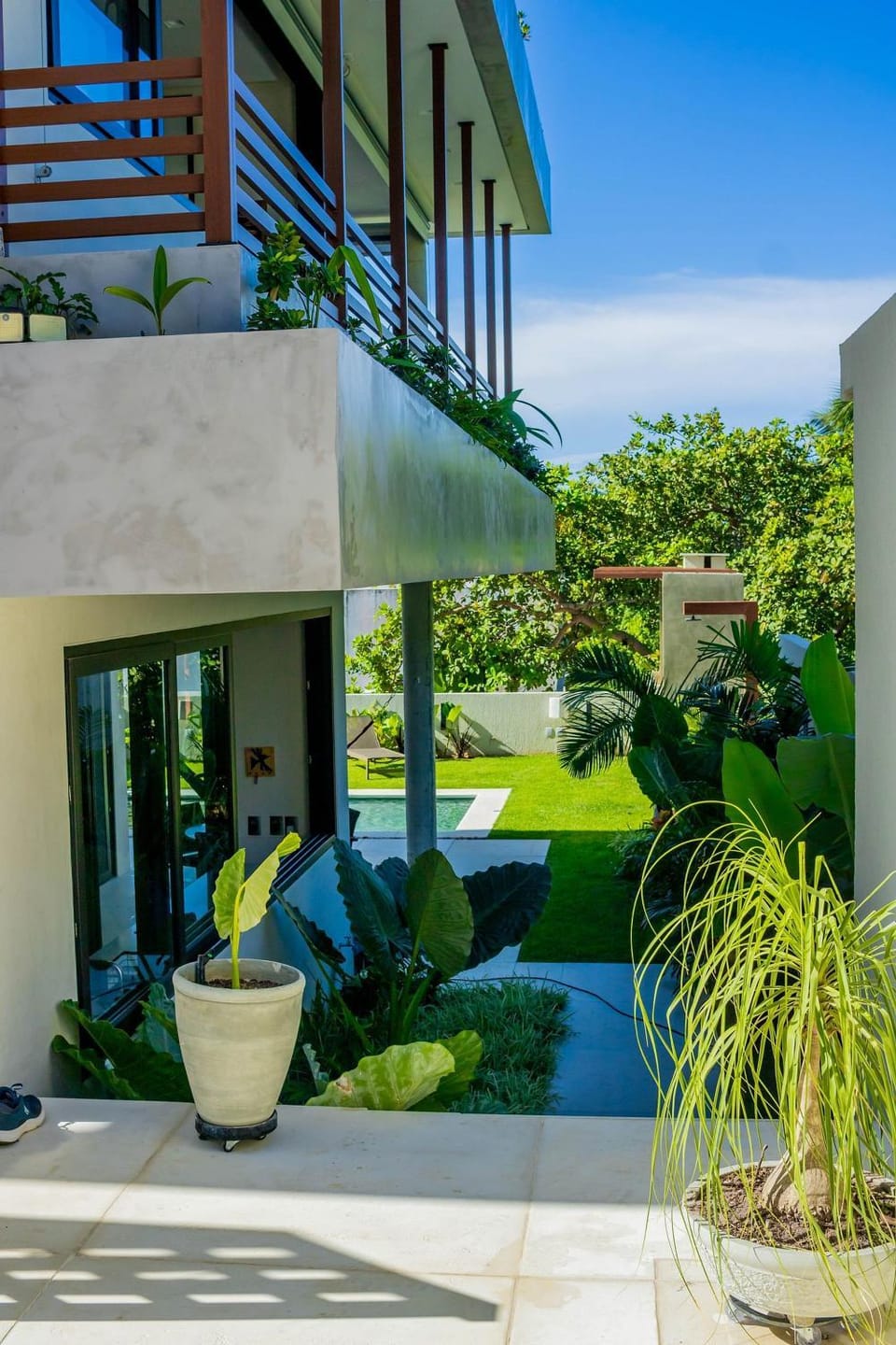 Property building, Garden view