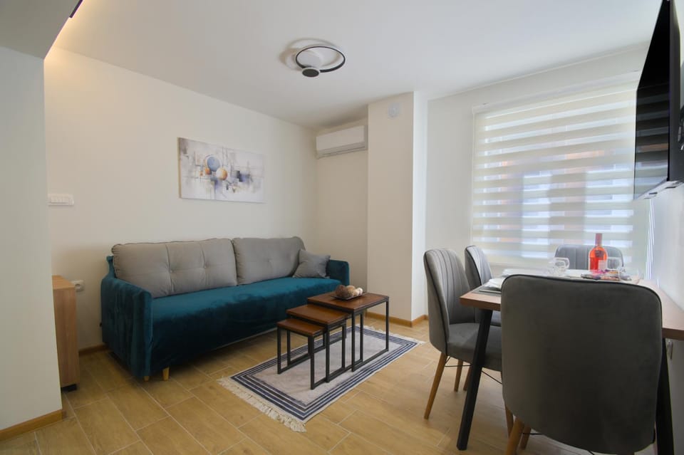 Living room, Seating area, Dining area, air conditioner
