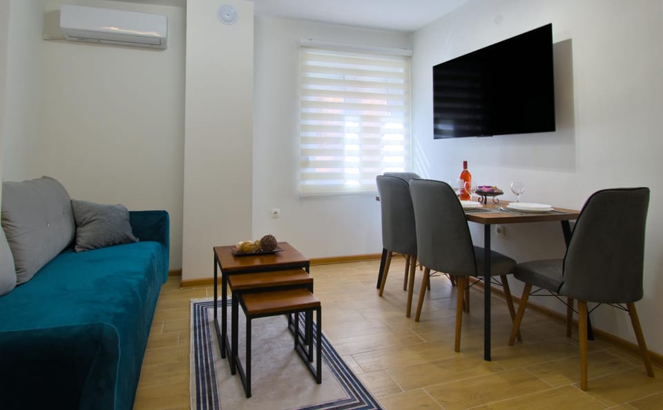 Communal lounge/ TV room, TV and multimedia, Living room, Seating area, Dining area, Evening entertainment, air conditioner