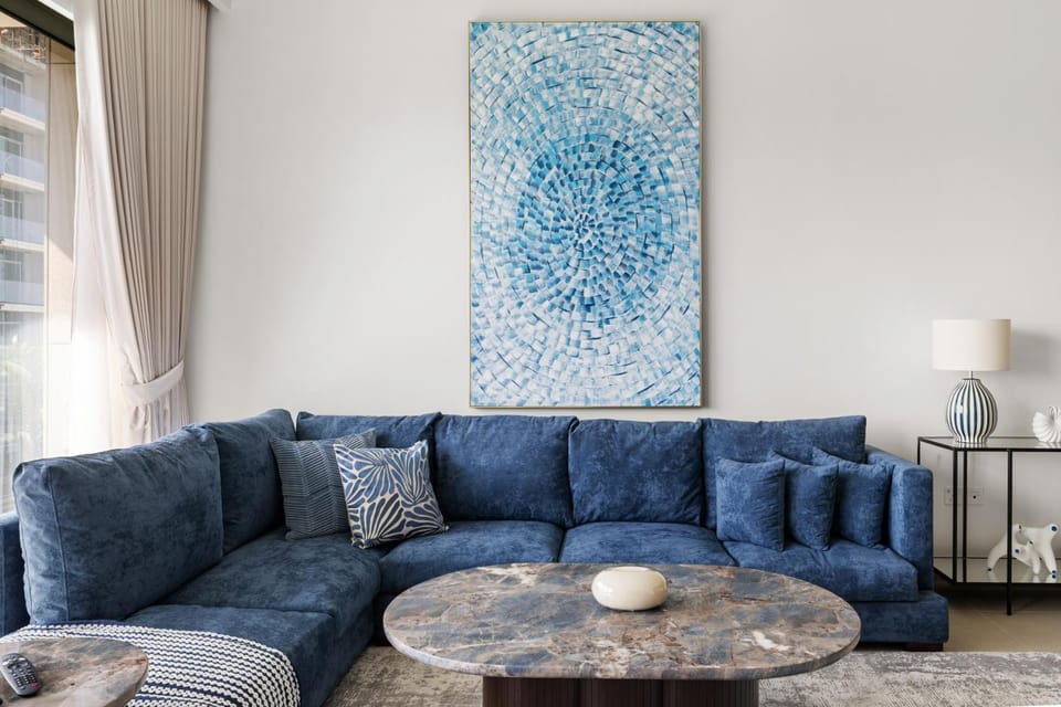 Luxury 2BR with Burj Khalifa View in Port Rashid Apartment in Dubai