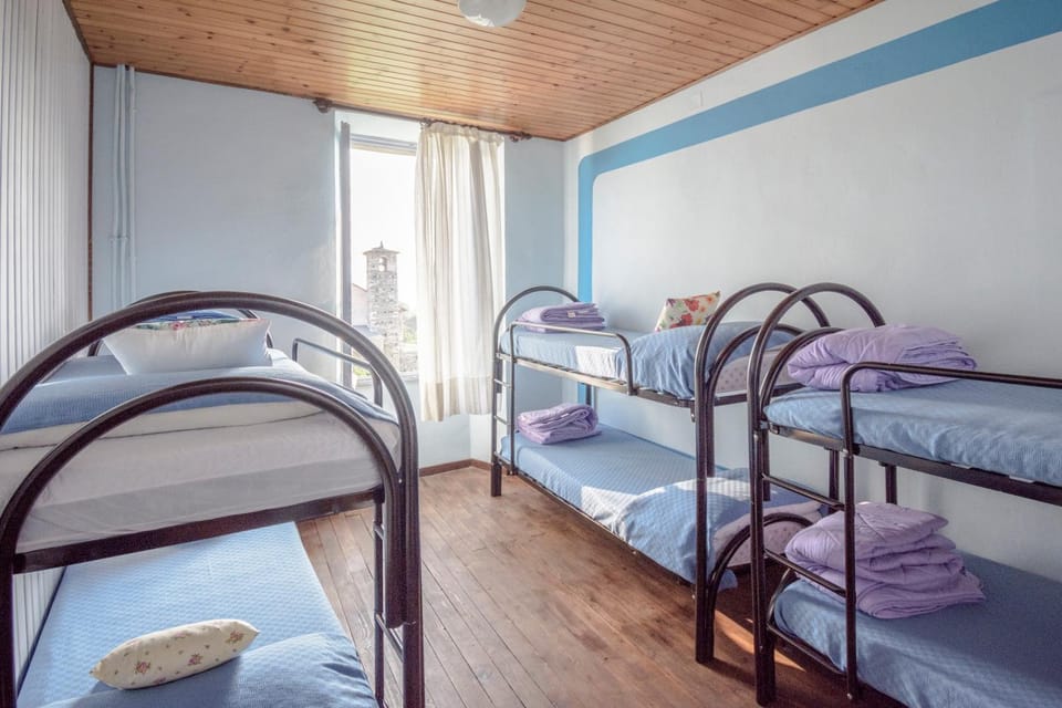 Bed, Summer, View (from property/room), Photo of the whole room, Bedroom, Garden view, Mountain view, Seasons, bunk bed, heating