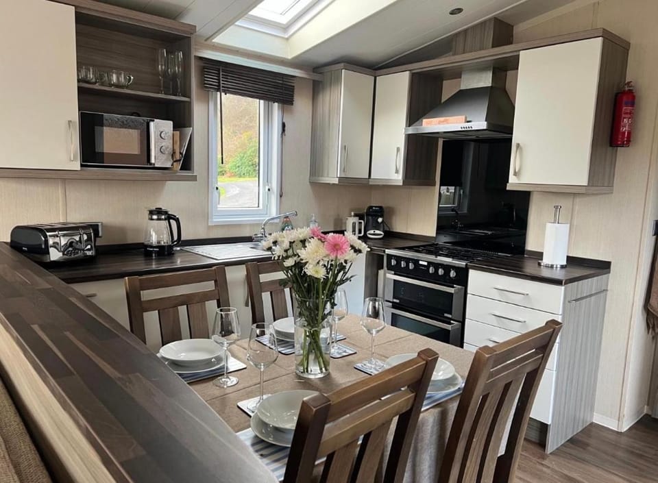 Sea and Bay Viev Luxury Lodge in Clarach bay House in Tirymynach