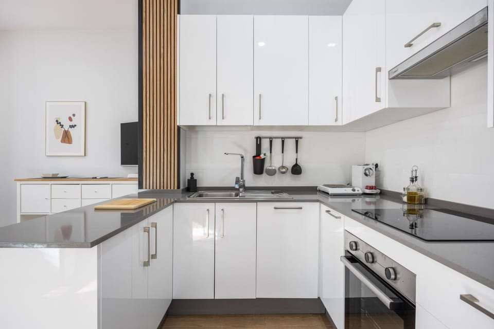 Kitchen or kitchenette, Living room