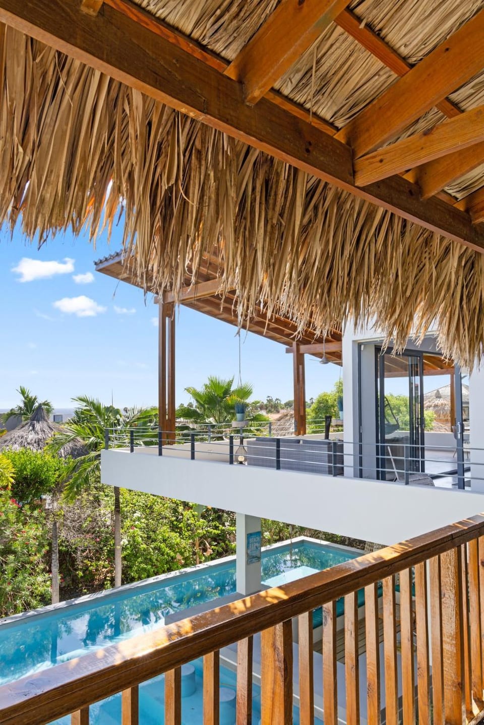 View (from property/room), Balcony/Terrace, Pool view