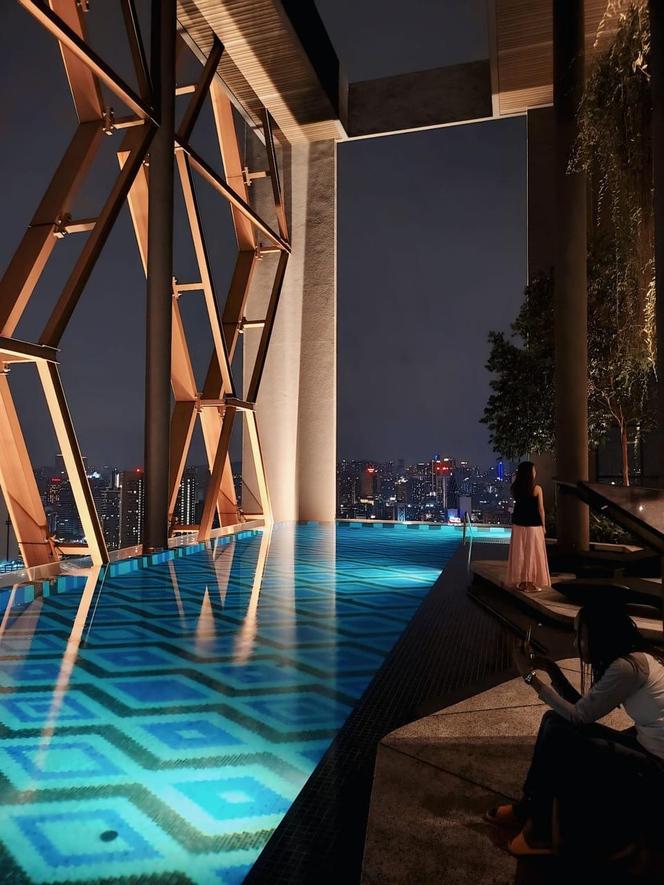 Night, Swimming pool