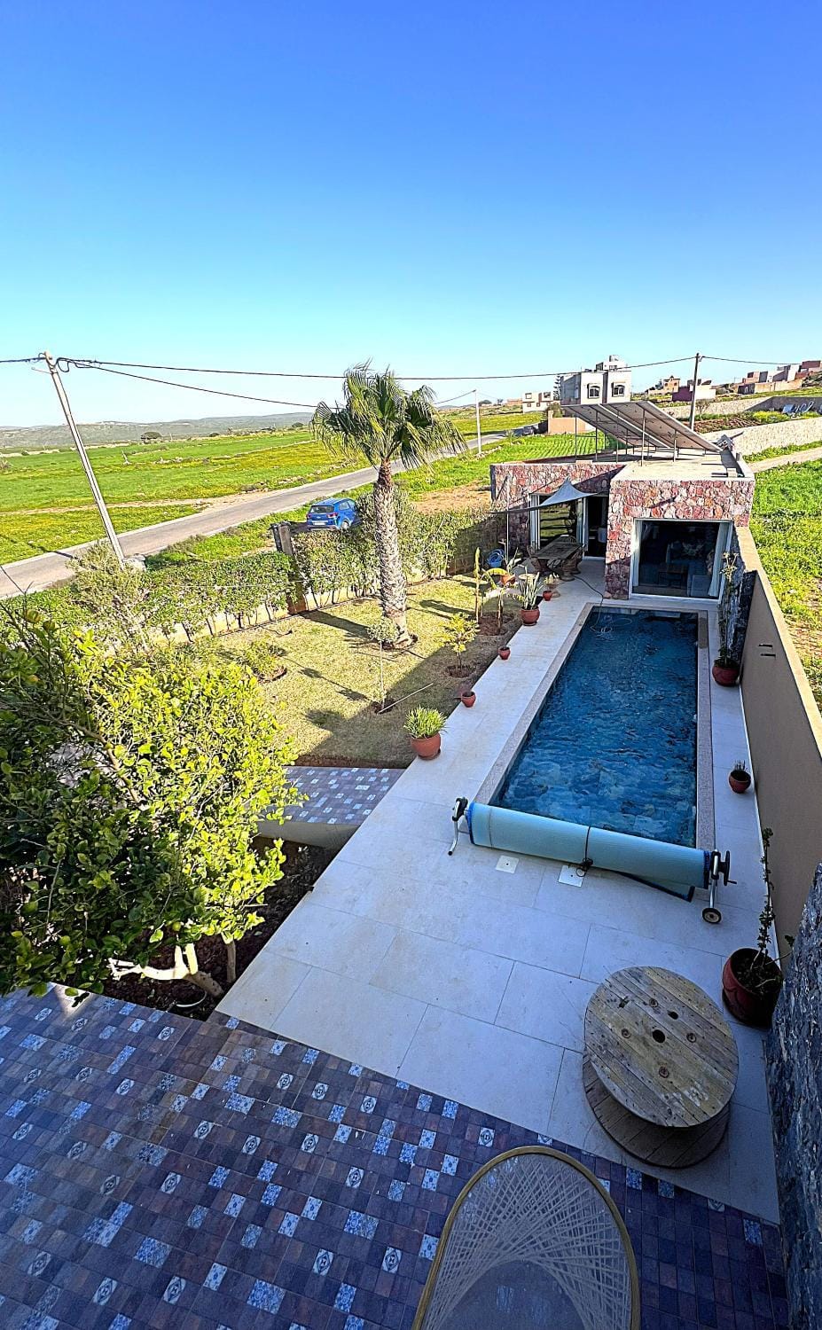 Natural landscape, Pool view, Swimming pool