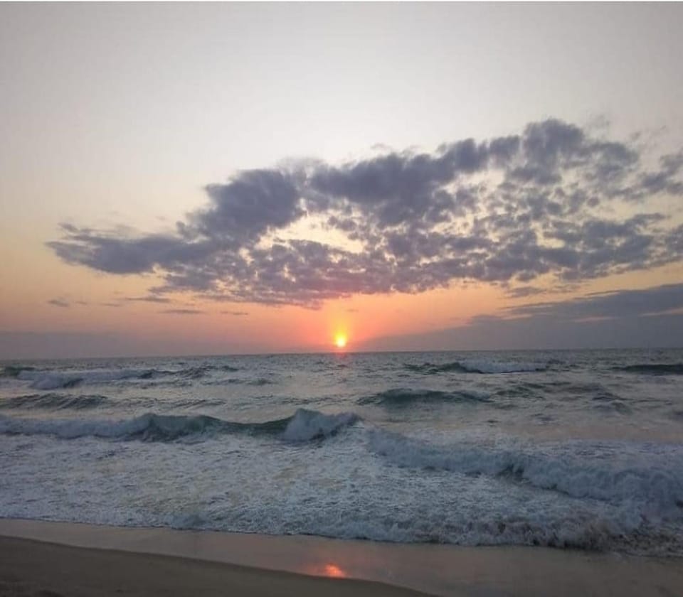 Beach, Sea view, Sunrise