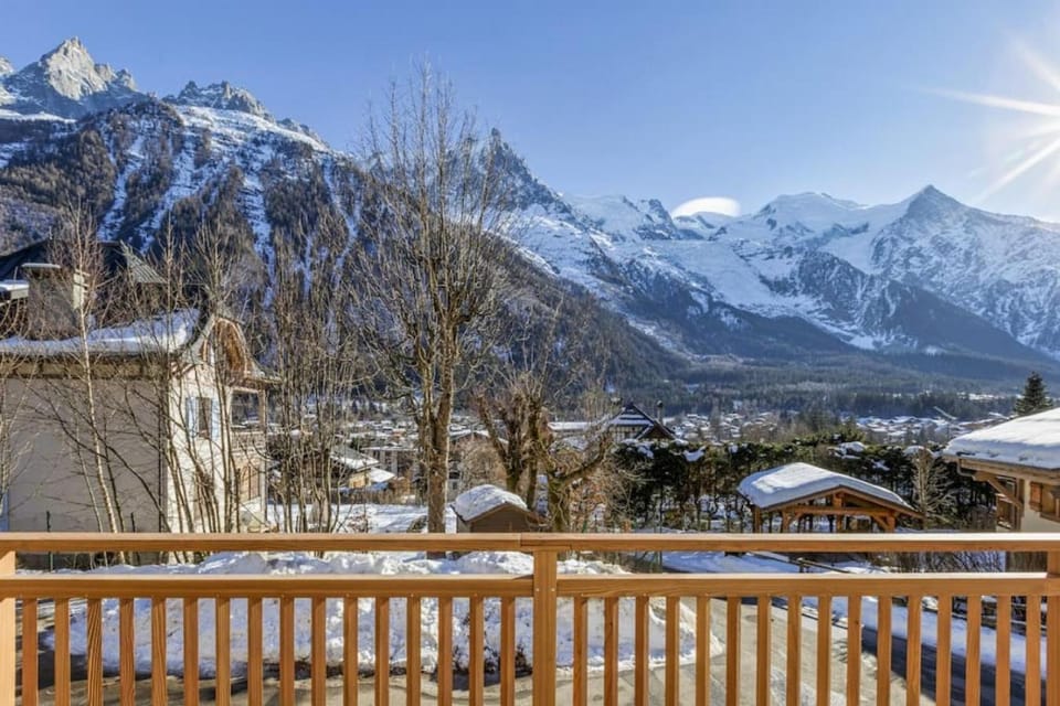 Jacaranda1 Sublime 8pax 100m2 Vue MtBlanc Central Parking Apartment in Chamonix