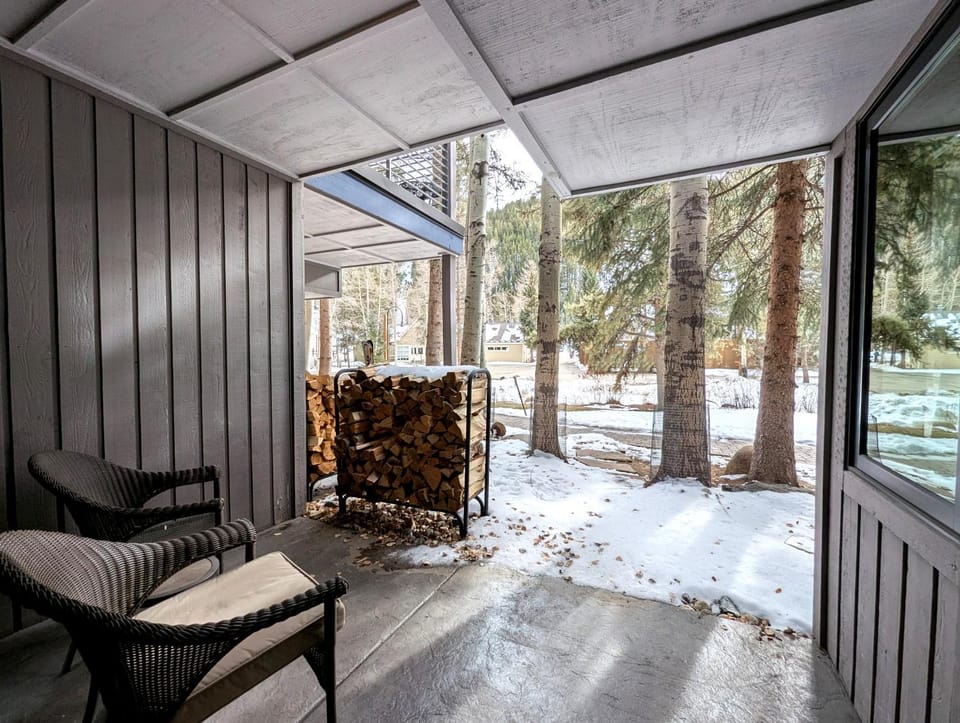 Patio, Day, Winter, Seating area