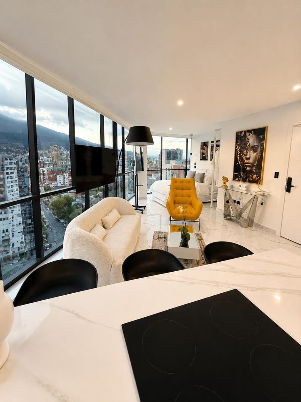 Living room, City view