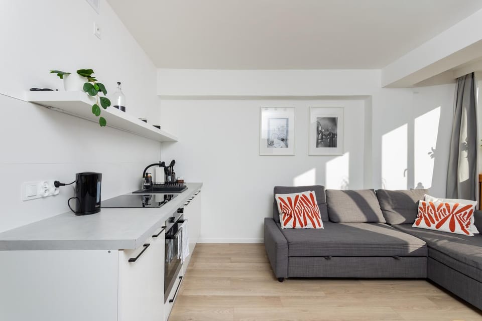 Bed, Kitchen or kitchenette, Photo of the whole room