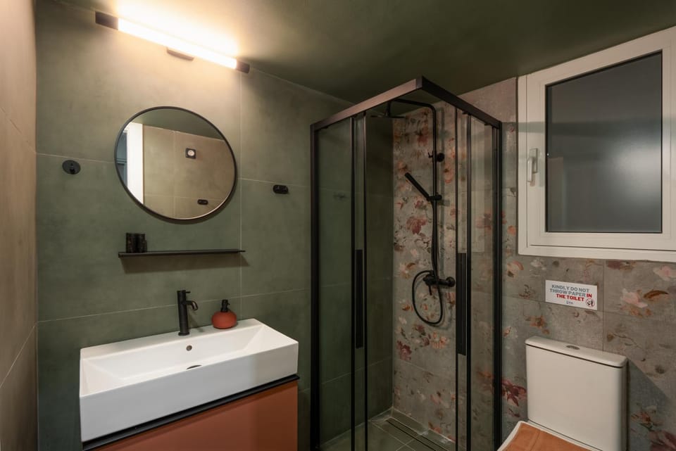 Shower, Toilet, hair dryier