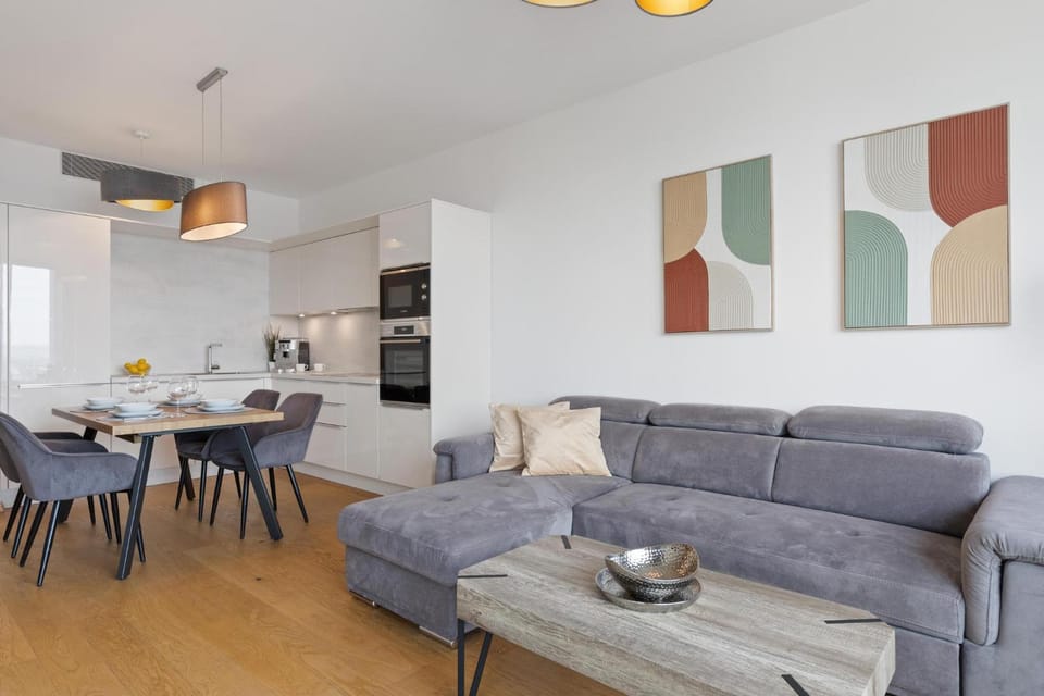 Living room, kitchen
