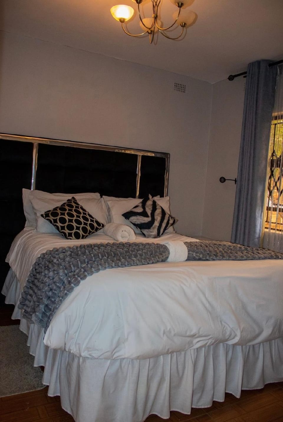 Bed, Decorative detail, Bedroom