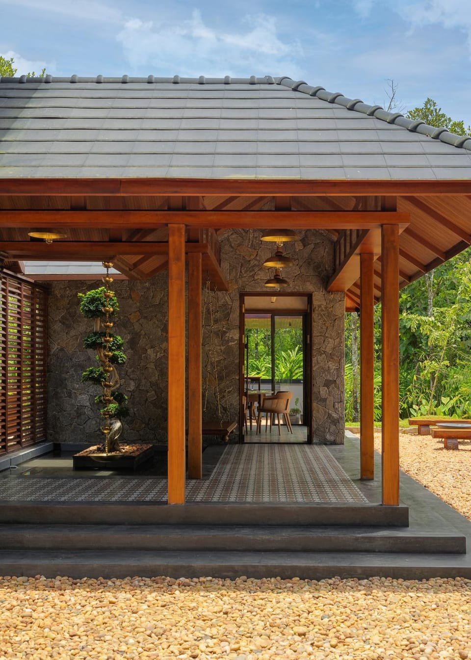 Property building, Patio, Garden, Garden view