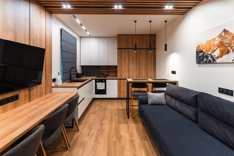 Communal lounge/ TV room, Kitchen or kitchenette, Living room, Seating area, oven