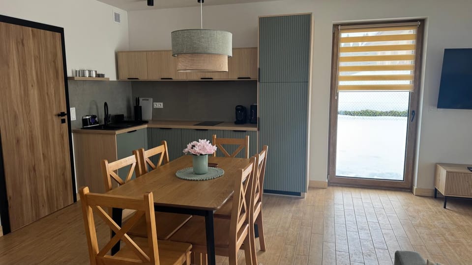 Kitchen or kitchenette, Dining area, stove