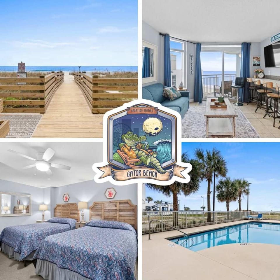 Oceanside Escape Condo w/ Ocean Views + Pools House in Myrtle Beach