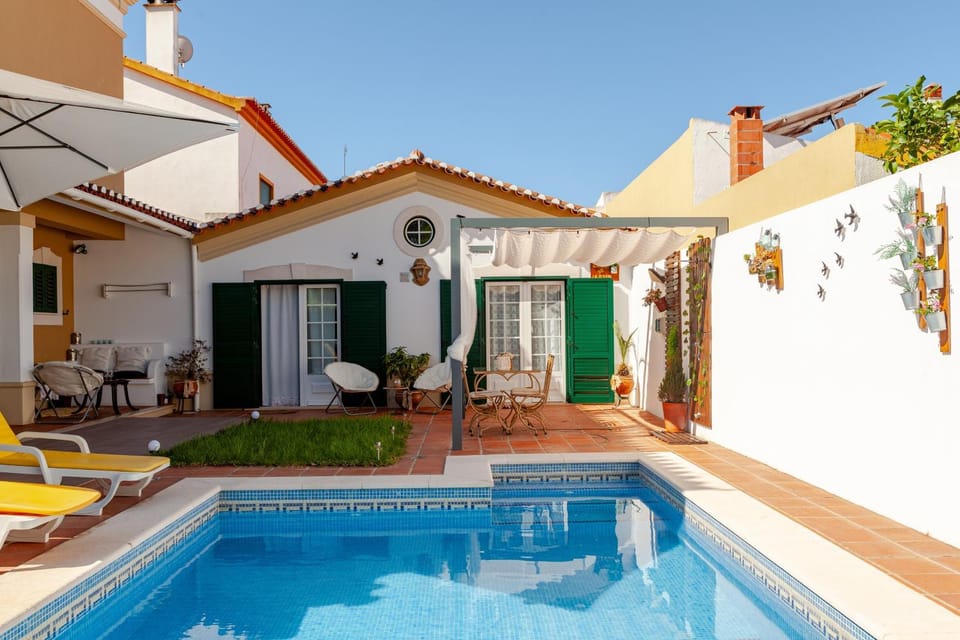 Property building, Living room, Swimming pool