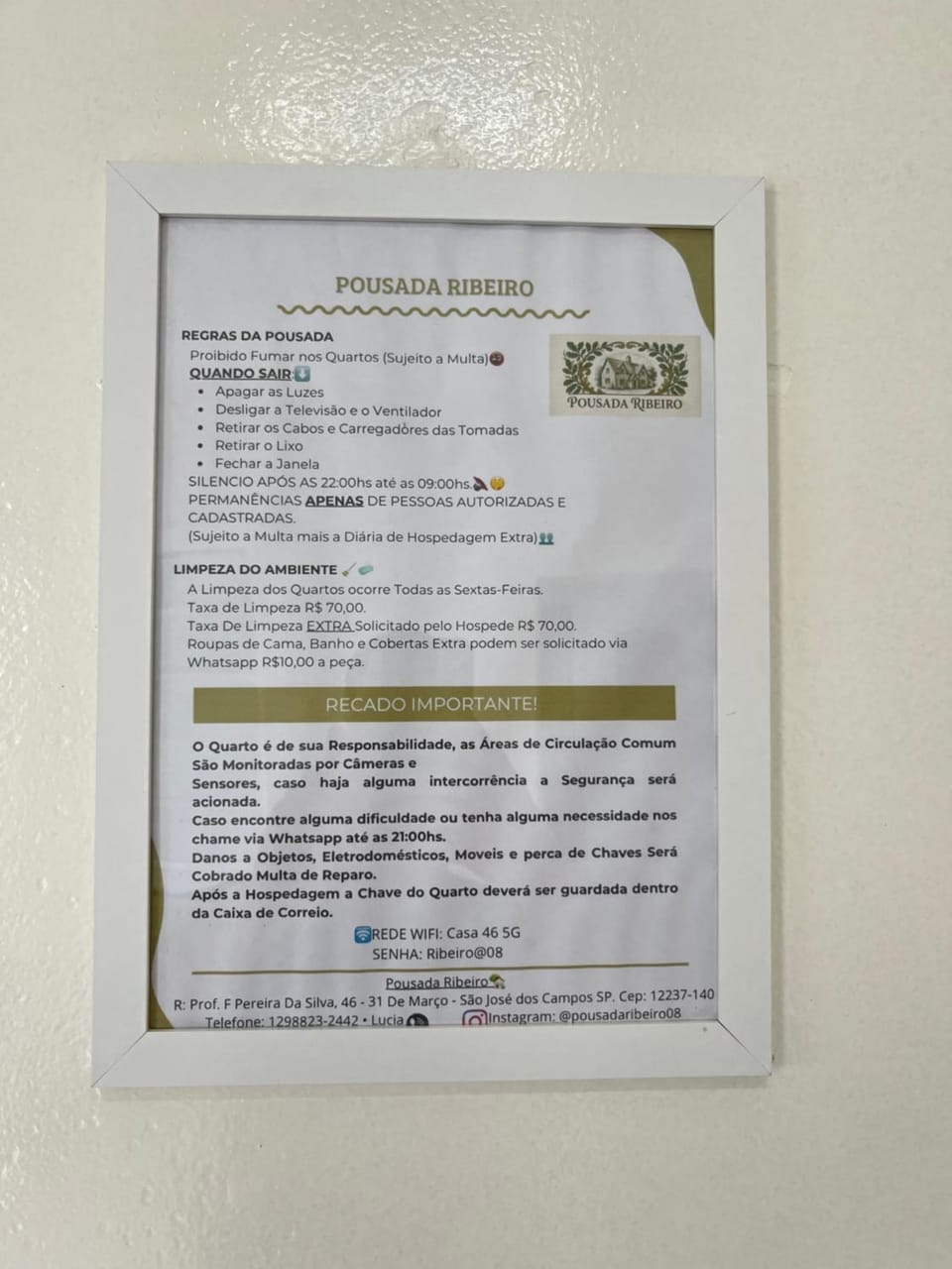 Pousada ribeiro Bed and Breakfast in Sao Jose dos Campos
