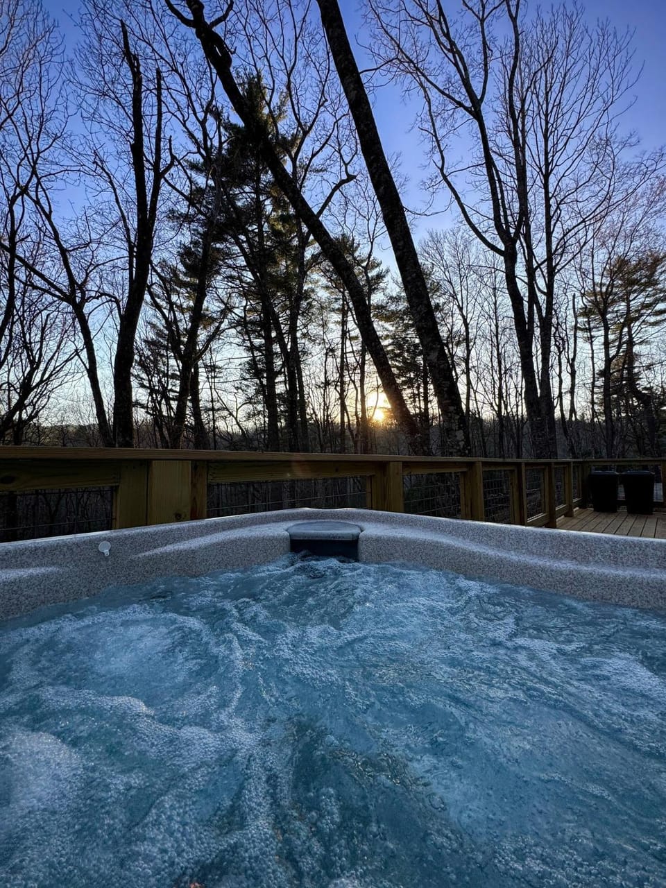 Day, Natural landscape, Hot Tub, Balcony/Terrace, On site, Sunset