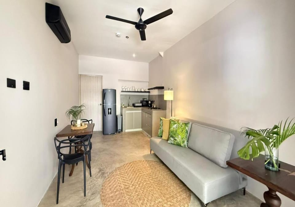 Living room, Dining area, air conditioner