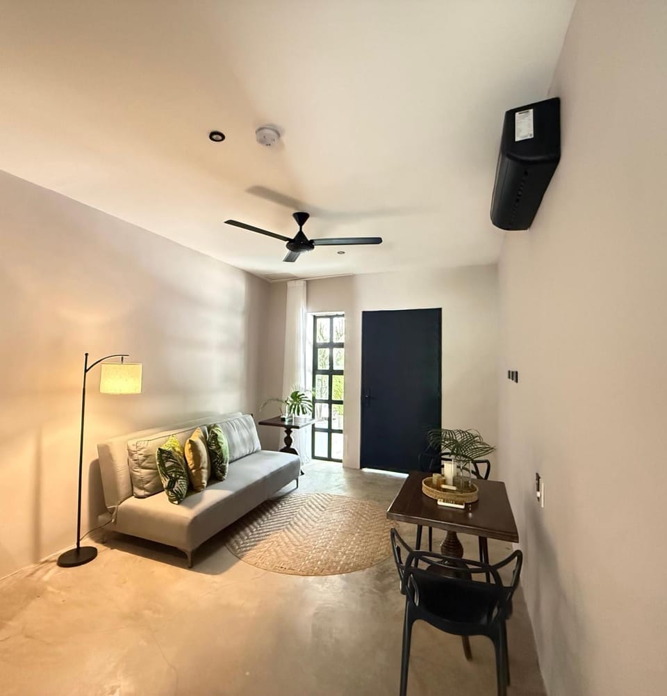 Living room, Dining area, air conditioner