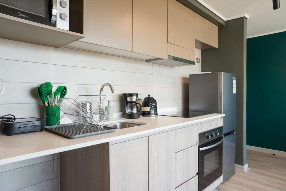 Chic Nunoa Apt Cozy Stay for 5 Balcony Apartment in Santiago