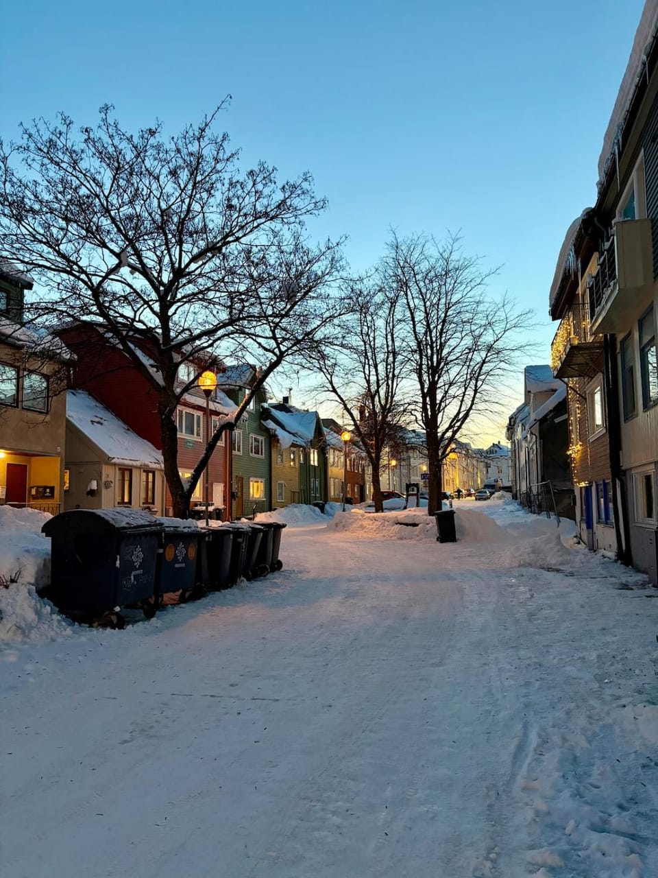 Winter, Quiet street view