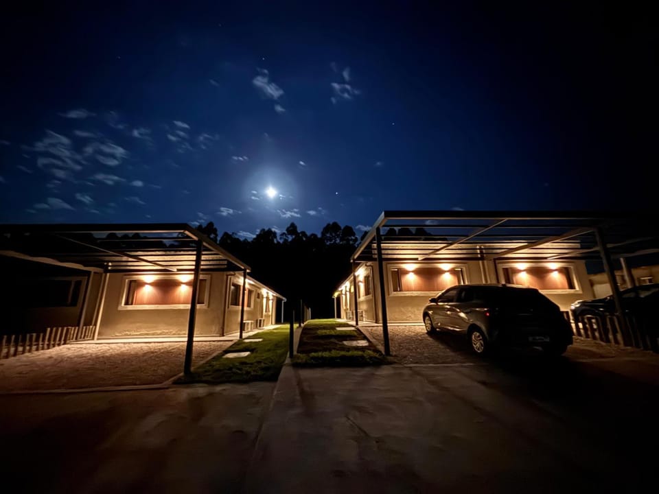 Off site, Night, Summer, Parking