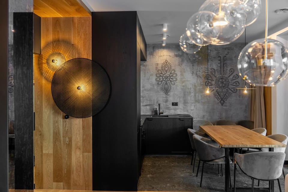 Living room, Seating area, Dining area