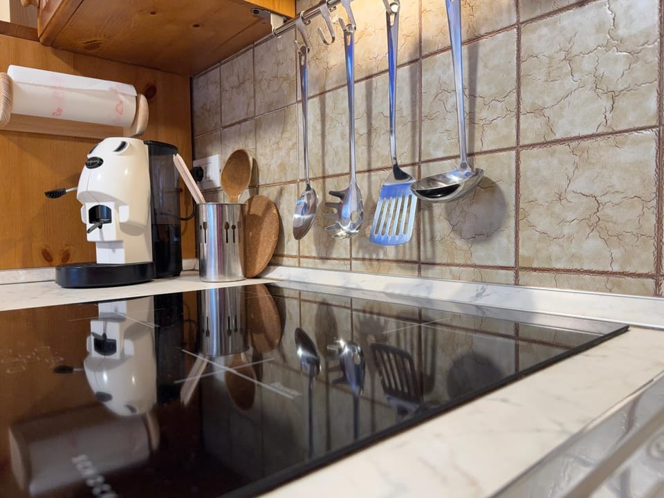 Kitchen or kitchenette, toaster