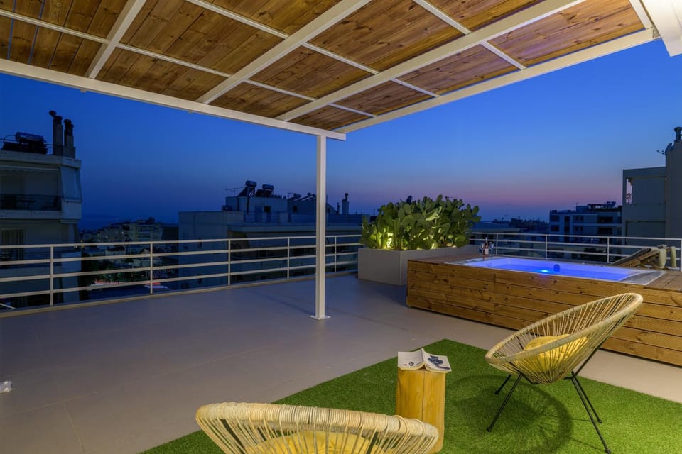 Hot Tub, Balcony/Terrace, Sunset, internet, sunbed