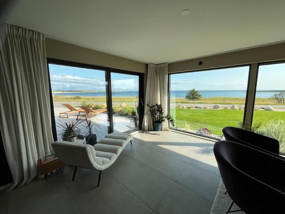 Living room, Seating area, Sea view