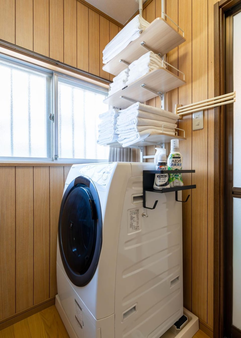 towels, washing machine, dryer