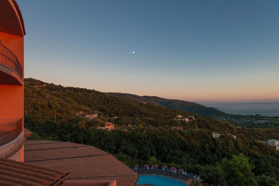 Property building, Living room, Swimming pool