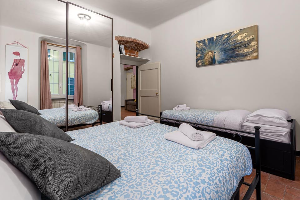 Bed, Photo of the whole room, Bedroom, towels, wardrobe