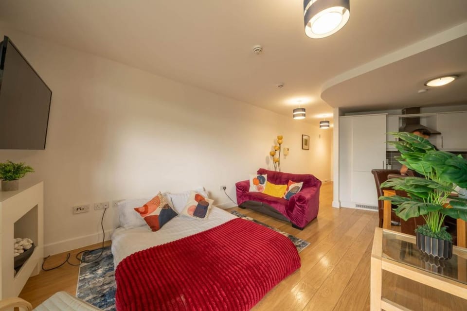 Communal lounge/ TV room, Bed, TV and multimedia, Photo of the whole room, Seating area, Bedroom