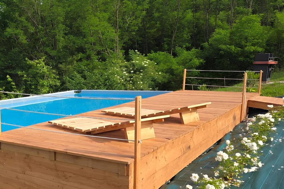 Spring, Summer, Autumn, Swimming pool